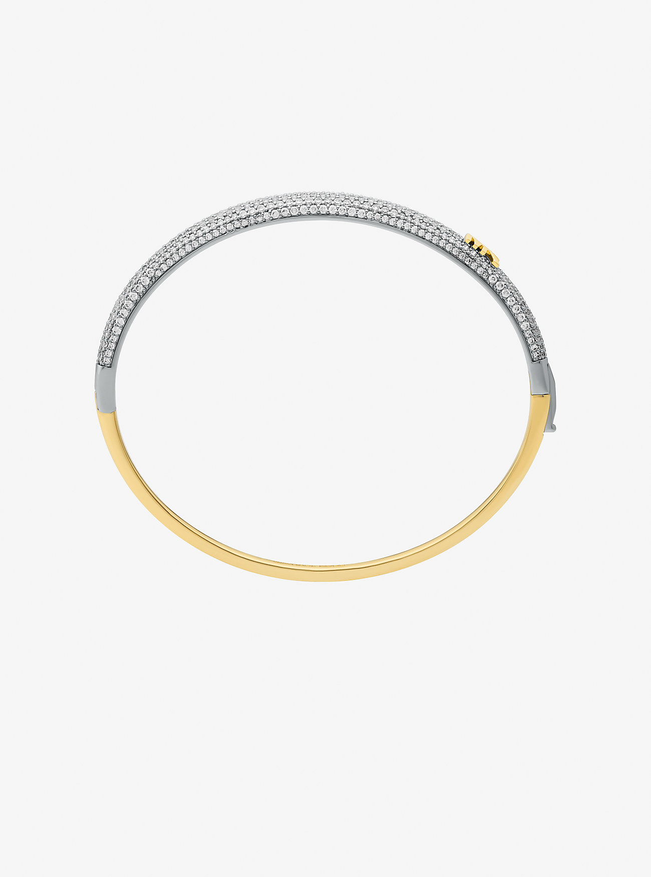 Pavé Two-Tone Dome Bangle