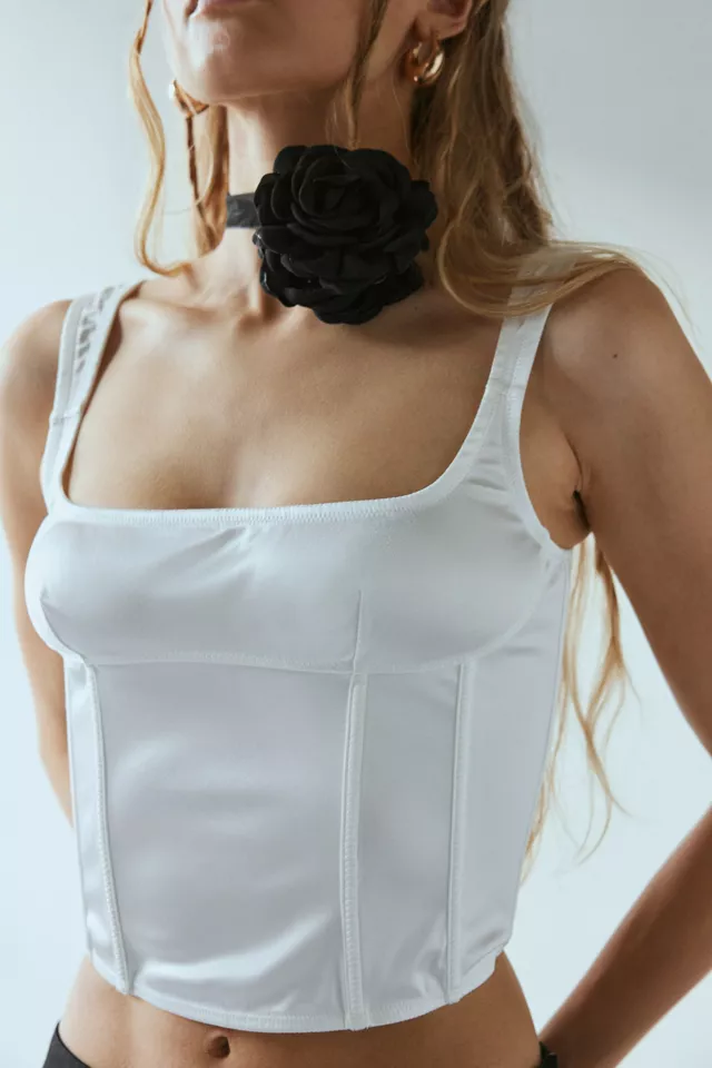 Out From Under Pillowtalk Satin Corset Top