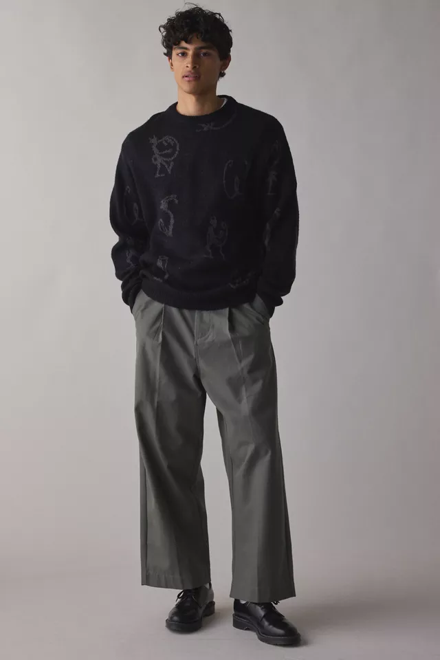 WORSHIP SUPPLIES Movement Brushed Knit Crew Neck Sweater