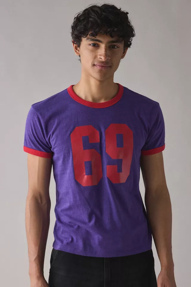 BDG Varsity Slim Fit Ringer Tee