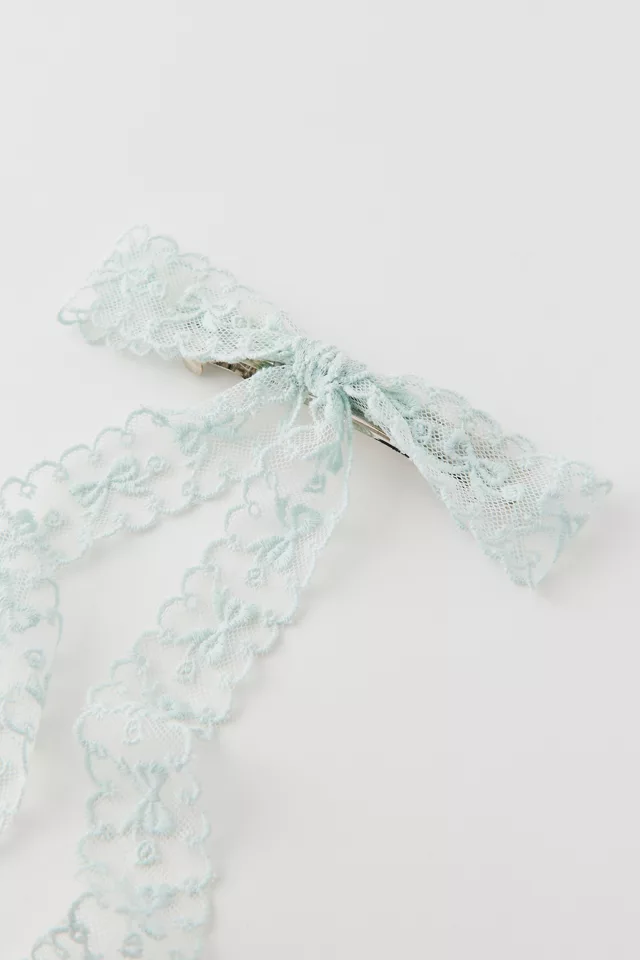 Medium Lace Hair Bow Barrette