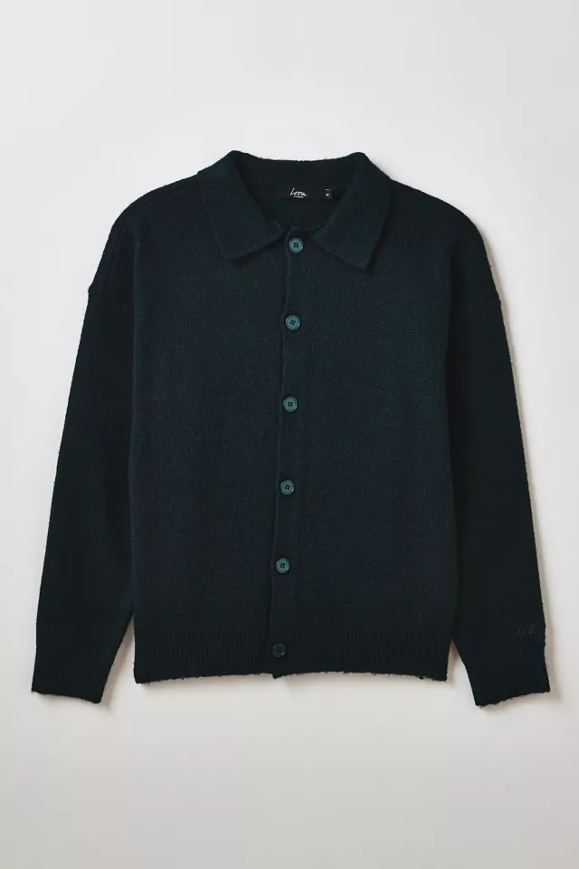 Loom Collared Knit Cardigan