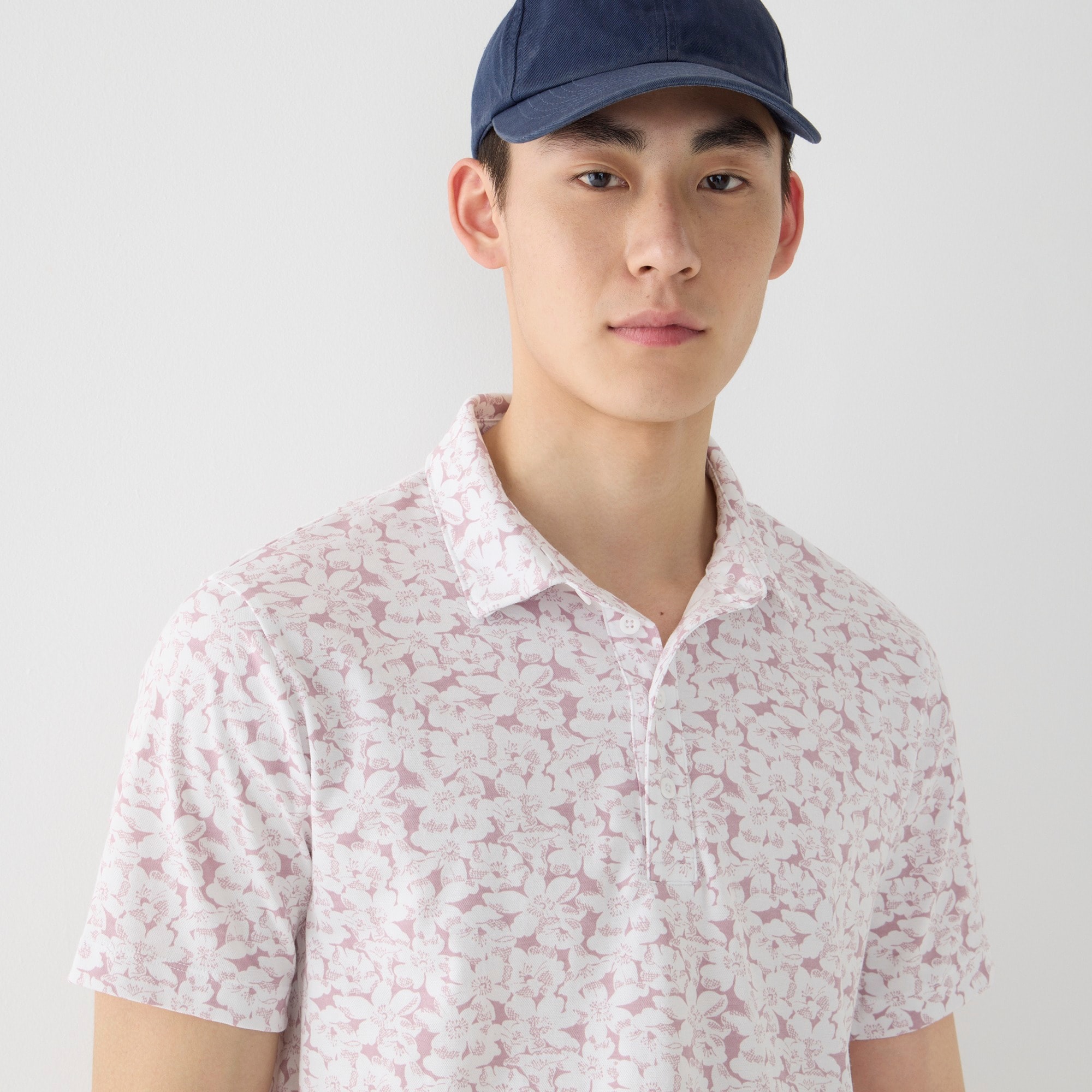 Performance polo shirt with COOLMAX&reg; in print