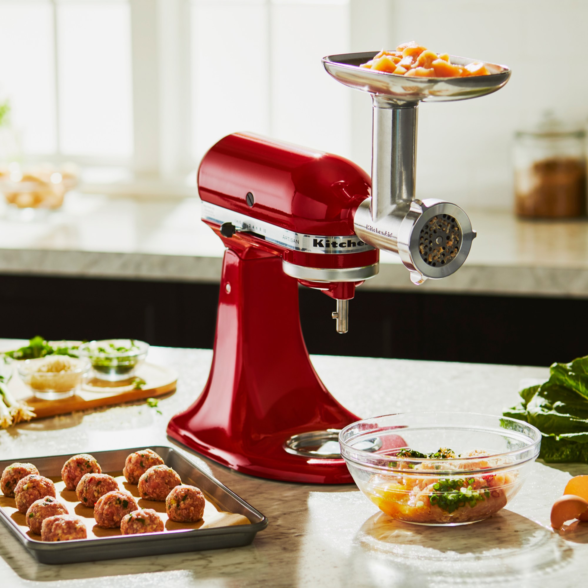 Mixer Metal Food Grinder Attachment