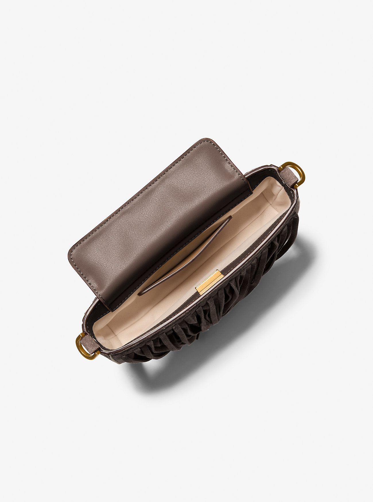 Bryant Small Fringed Suede Convertible Pochette