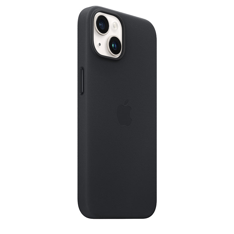 iPhone 14 Leather Case with MagSafe - Midnight