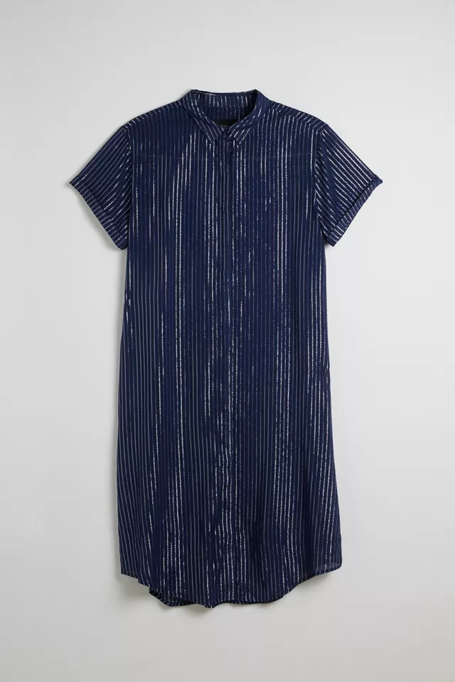 WILDFANG Empower Pinstripe Shirt Dress