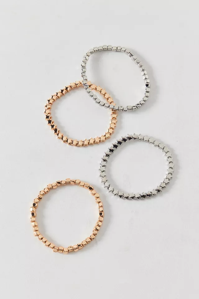 Marais Metal Beaded Stretch Bracelet Set