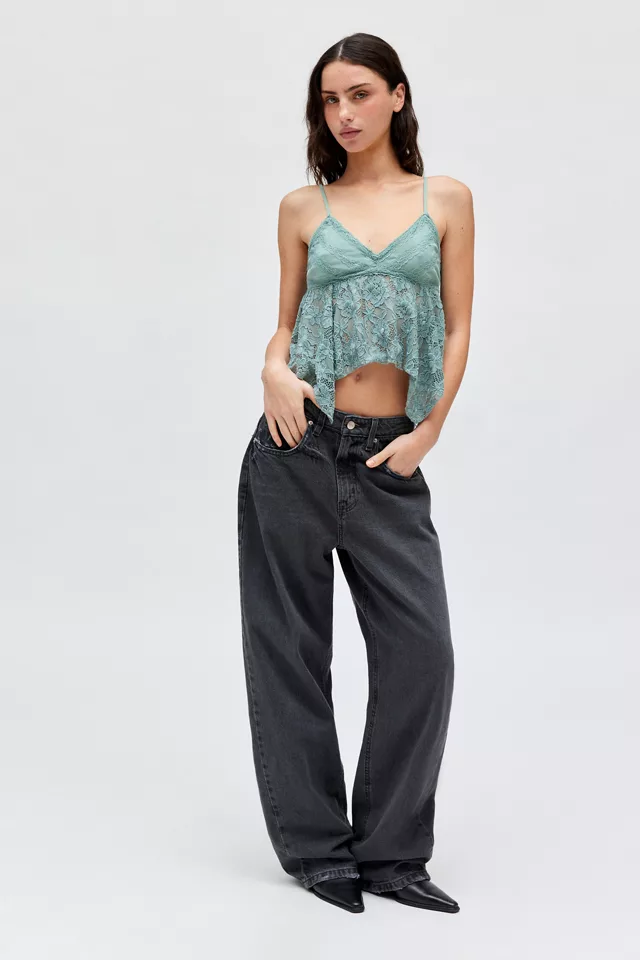 Kimchi Blue Lilian Spliced Lace Babydoll Cami