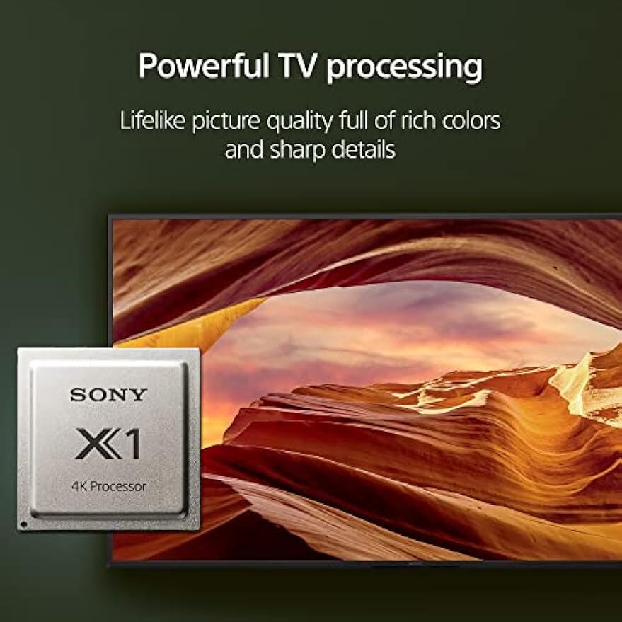 65 Inch 4K Ultra HD TV X77L Series: LED Smart Google TV KD65X77L- 2023 Model, Black