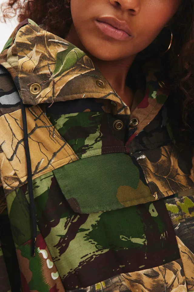 ReMADE By UO Pieced Camo Jacket