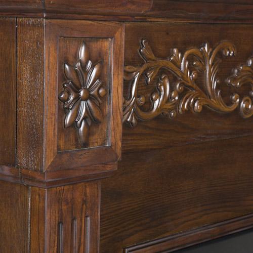 Calvert Electric Fireplace Mantel Package in Espresso