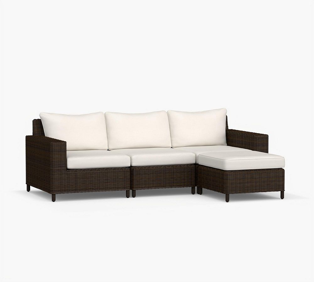 Torrey Square-Arm 4-Piece Outdoor Sectional (99")