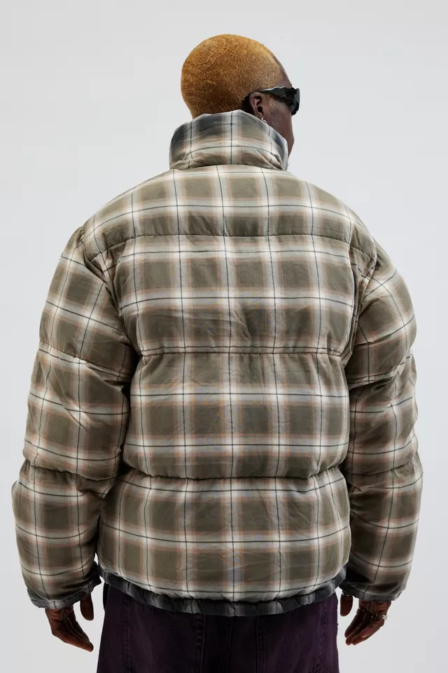 Diesel W-Raveel Check Padded Puffer Jacket