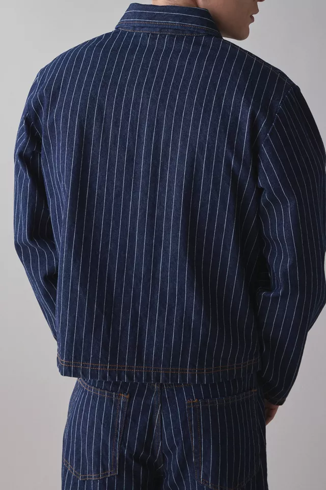 UO Fountain Denim Pinstripe Jacket