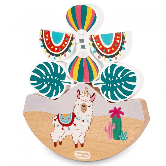 Wooden Critters&trade; Balancing Toy - Llama-Corn