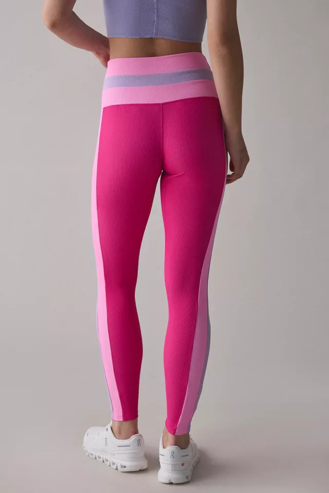Beach Riot Mariella Raspberry Colorblock Legging