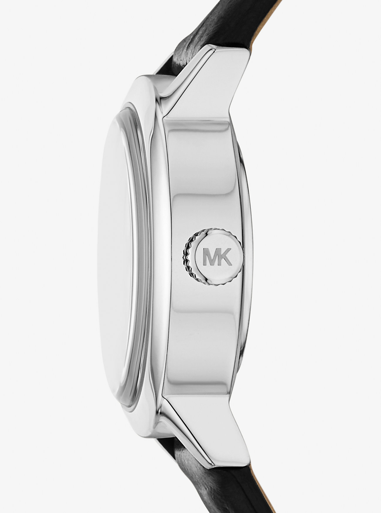 Limited-Edition Petite Maude Silver-Tone and Crocodile Embossed Leather Watch