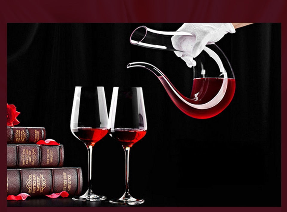 1500ML Big Decanter Handmade Crystal Red Wine Brandy Champagne Glasses Decanter Bottle Jug Pourer Aerator For Family Bar