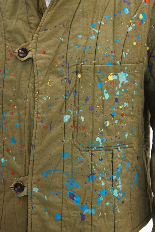 ReMADE By UO Paint Splatter Liner Jacket
