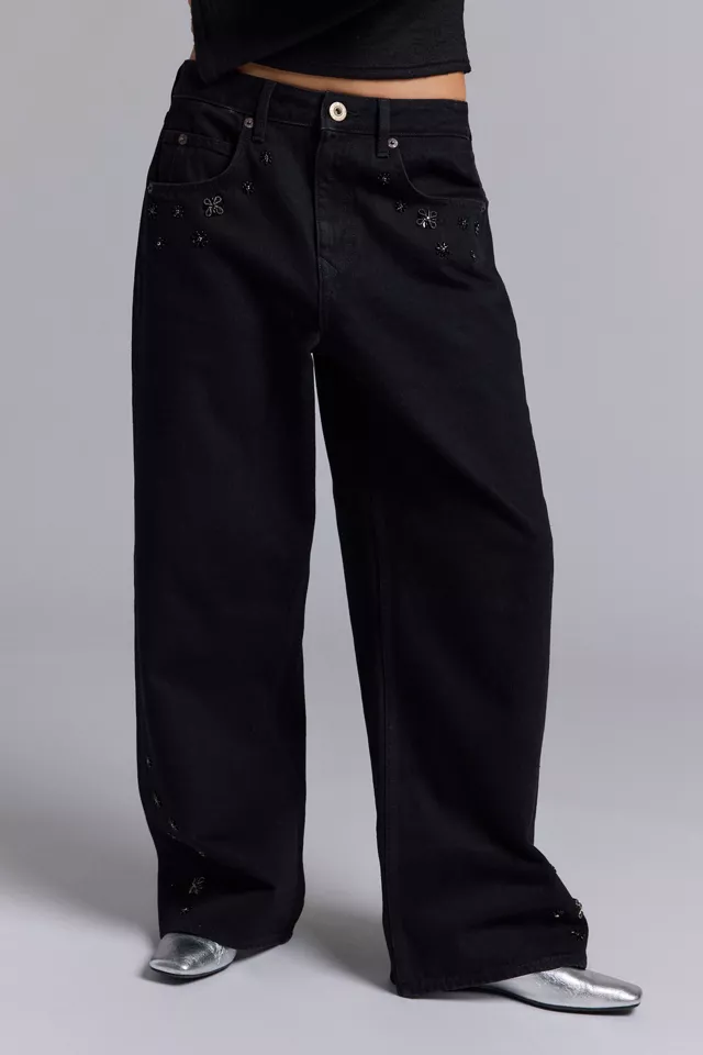 BDG Jaya Sparkle Gem Baggy Boyfriend Jean