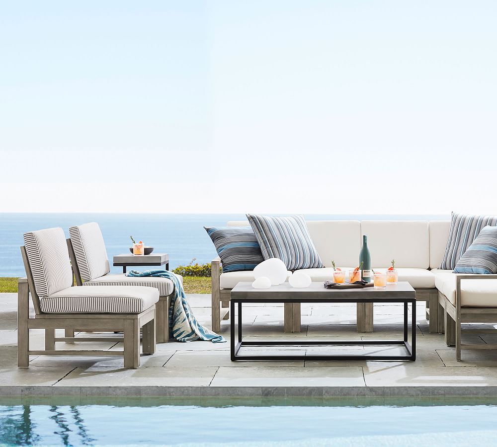 Indio Eucalyptus Armless Lounge Chair