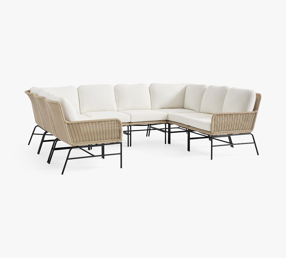 Tulum 8-Piece U-Shaped Outdoor Sectional (128")