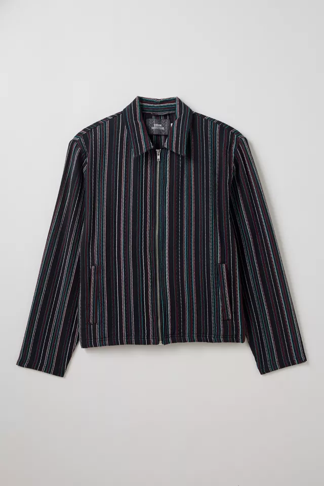 UO Fountain Beach Stripe Zip Jacket