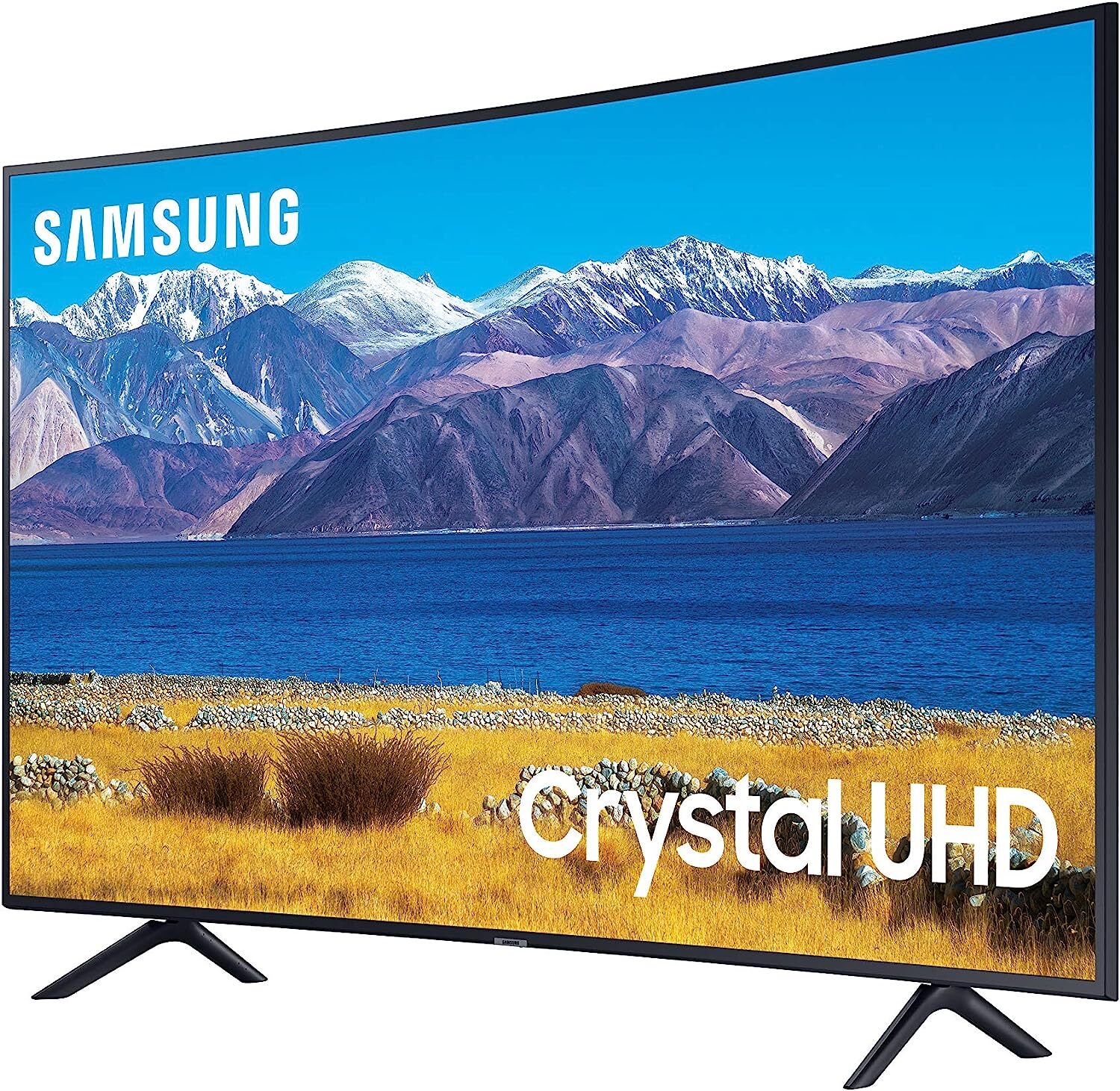 55-inch Class Curved UHD TU-8300 Series - 4K UHD HDR Smart TV With Alexa Built-in (UN55TU8300FXZA, 2020 Model), CHARCOAL BLACK