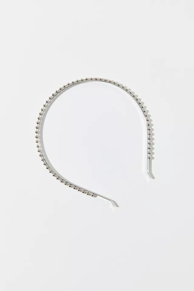 Ryker Silver Bead Metal Headband