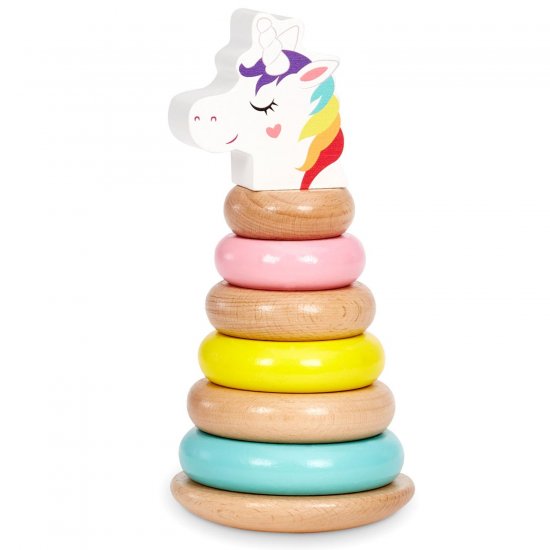 Wooden Critters&trade; Shape Stacker - Unicorn