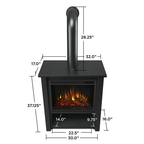 32'' W Electric Fireplace