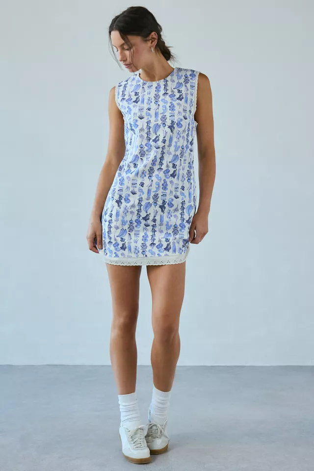 Kimchi Blue Delaney Sleeveless Lace-Trim Mini Dress