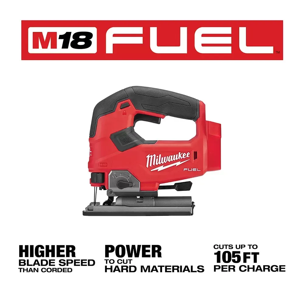Milwaukee 48-11-1852JS M18 18V 5AH 2-Pack Batteries w/ M18 FUEL Jig Saw