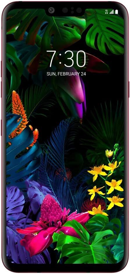 G8 ThinQ LMG820TM 4G LTE, 128GB Carmine Red - T-Mobile Unlocked