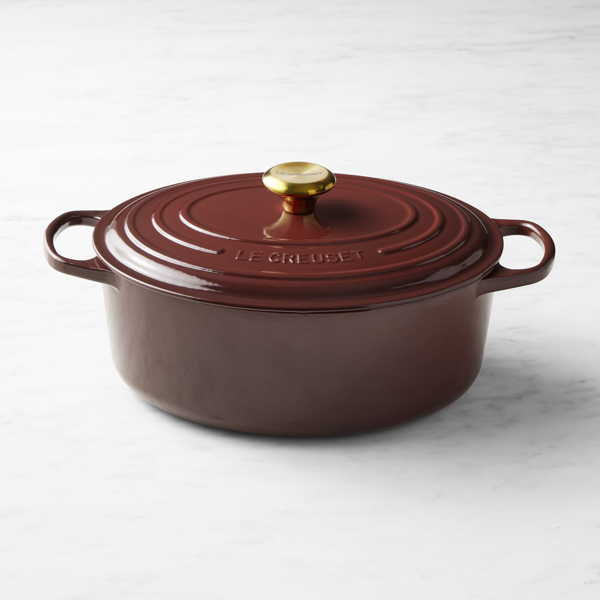 Signature Enameled Cast Iron Oval Dutch Oven