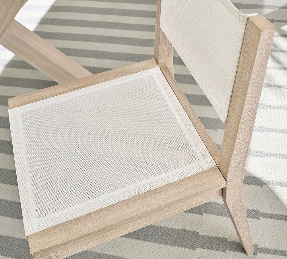 Indio Eucalyptus & Mesh Outdoor Dining Chair