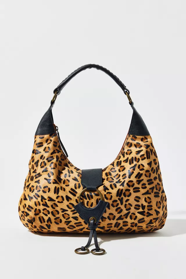 Silence + Noise Cheetah Print Hobo Bag