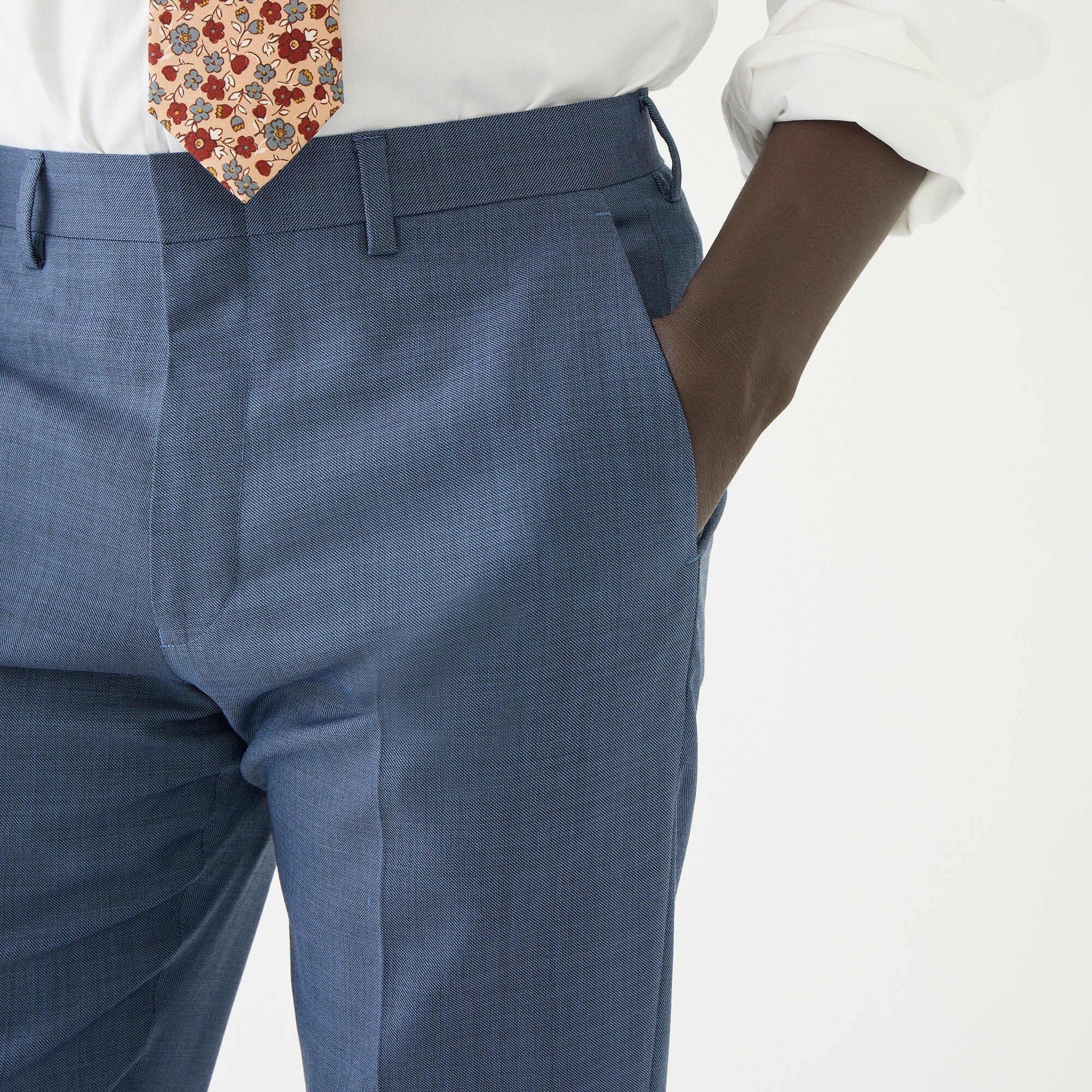 Ludlow Slim-fit suit pant in Italian stretch four-season wool blend