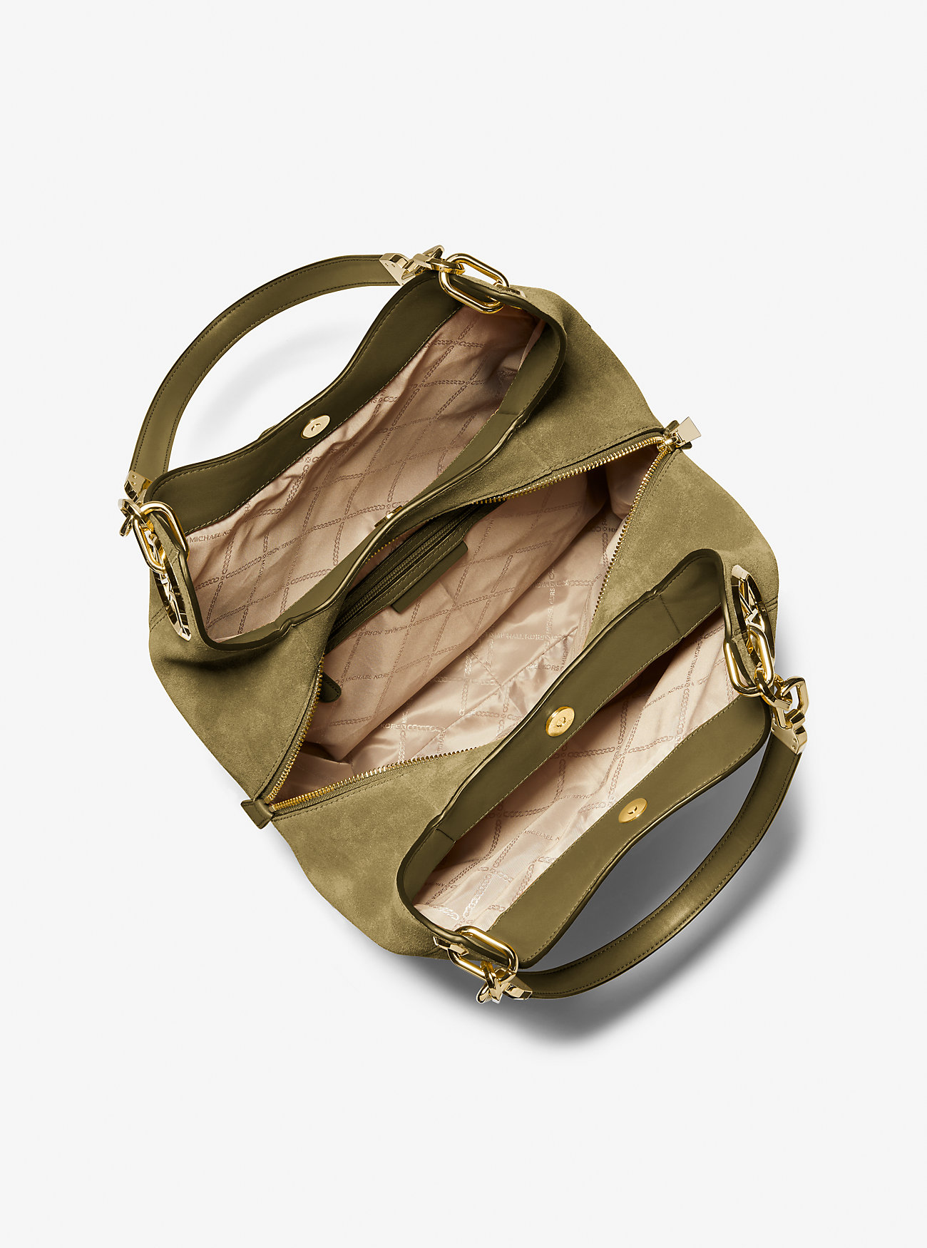 Lillie Large Suede Shoulder Bag