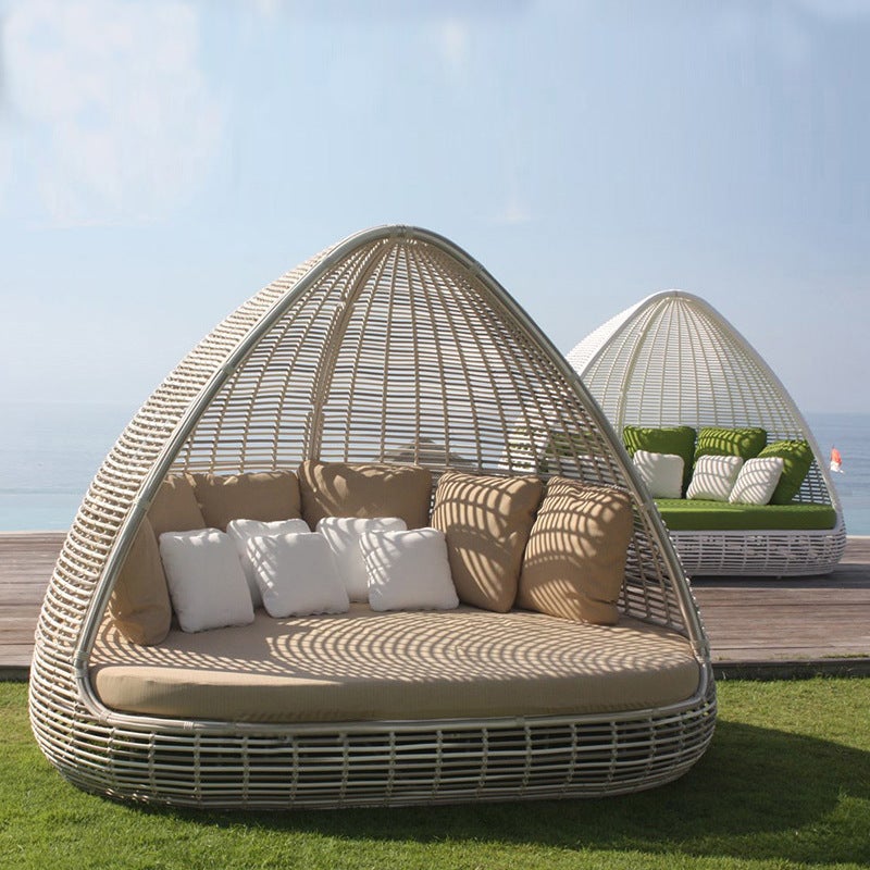 HomeGood Outdoor Leisure Balcony Sofa Combination With Stand Rain Cover Included