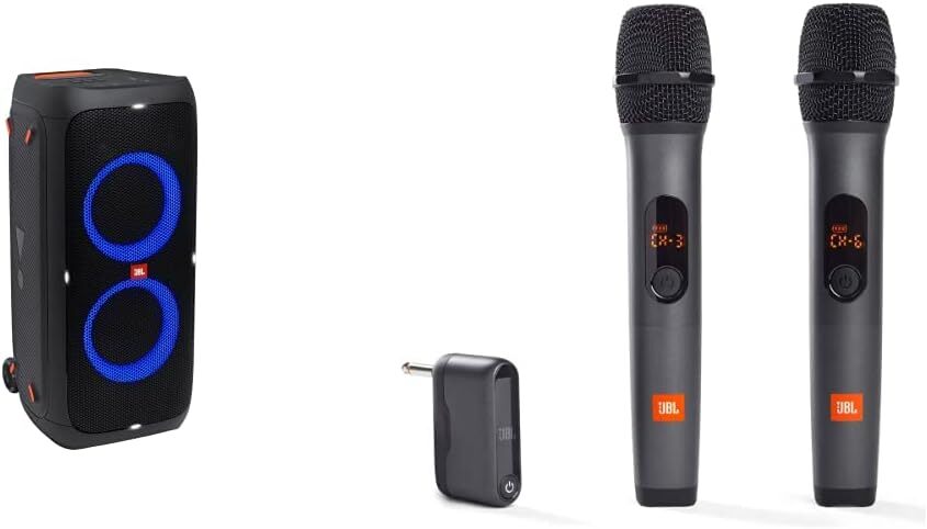 Partybox 310 - Portable Party Speaker with Long Lasting Battery, Powerful JBL Sound and Exciting Light Show,Black