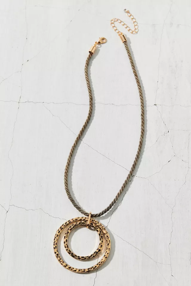 Ravello Ring Pendant Cord Necklace