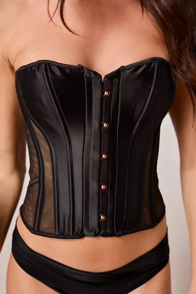 Bluebella Ana Strapless Satin & Mesh Corset