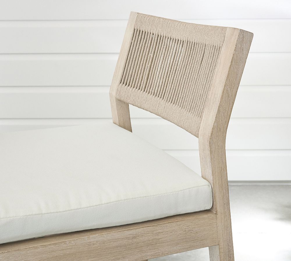 Indio Coastal Mahogany & Rope Outdoor Barstool