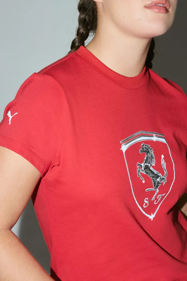 Puma Ferrari Logo Emblem Race Baby Tee