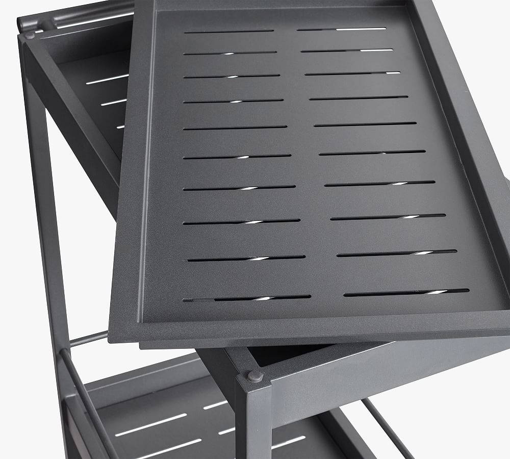 Indio Metal Outdoor Bar Cart (34")