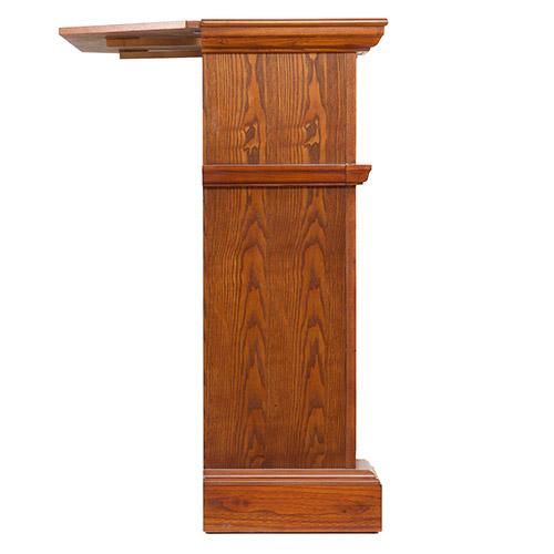 Cartwright Wall or Corner Electric Fireplace in Mission Oak