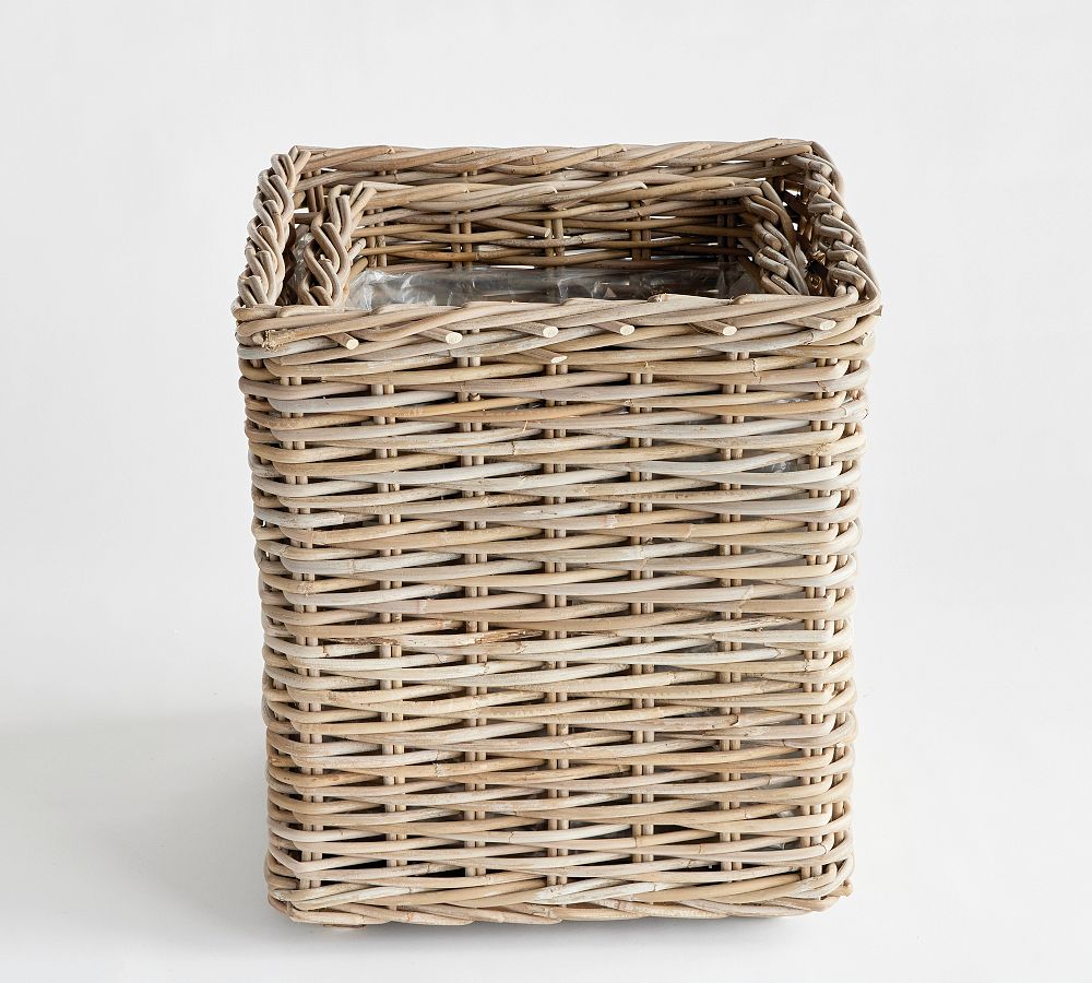 Hand-woven Rattan Planters