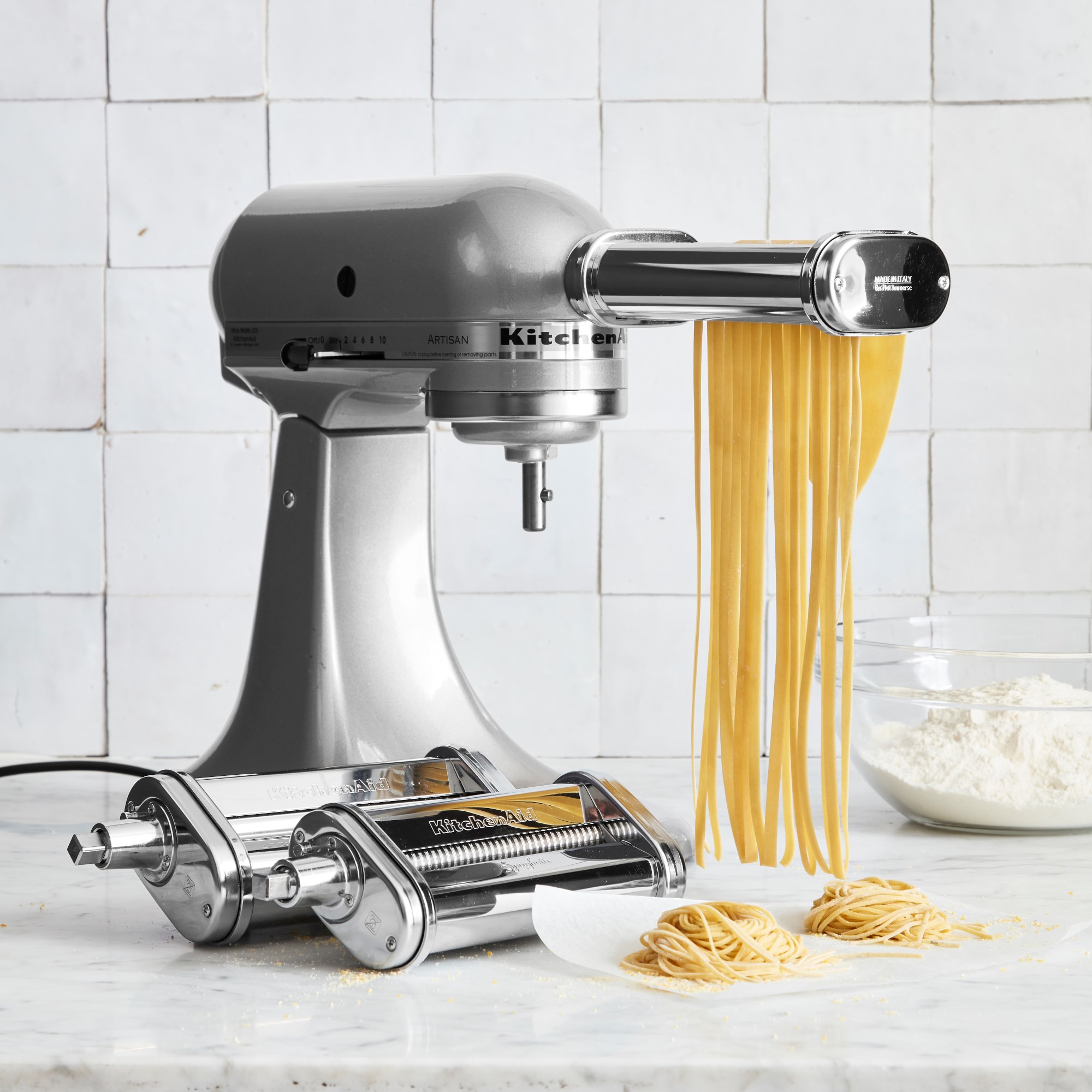 3-Piece Pasta Roller & Cutter Attachment Set